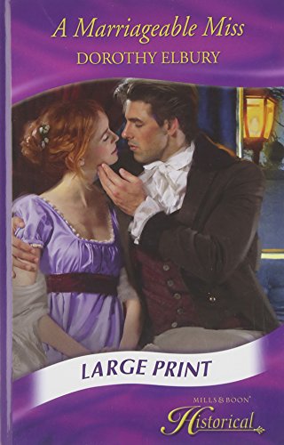 Beispielbild fr A Marriageable Miss (Mills & Boon Largeprint Historical) zum Verkauf von WorldofBooks