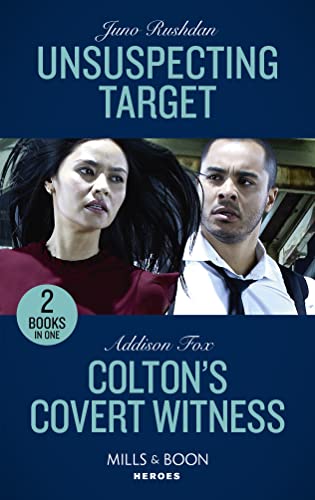 Beispielbild fr Unsuspecting Target / Colton's Covert Witness: Unsuspecting Target (A Hard Core Justice Thriller) / Colton's Covert Witness (The Coltons of Grave Gulch) zum Verkauf von WorldofBooks