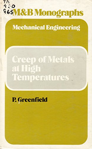 9780263518467: Creep of Metals at High Temperature (Mechanics Engineering Monograph)
