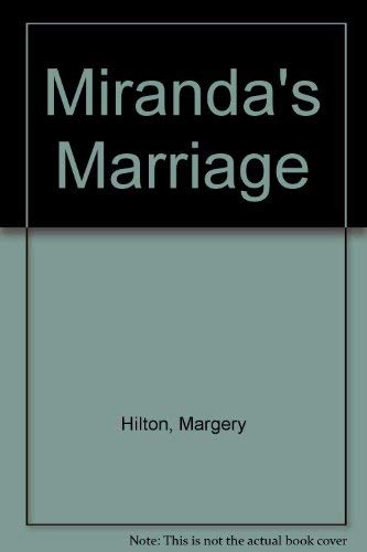 Stock image for Miranda's Marriage for sale by AwesomeBooks