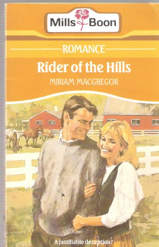 Stock image for Rider Of The Hills for sale by Goldstone Books