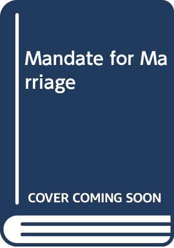Stock image for Mandate for Marriage for sale by AwesomeBooks