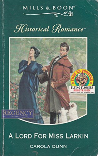 Stock image for A Lord for Miss Larkin (Mills & Boon Historical) for sale by WorldofBooks