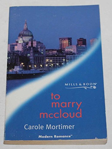 Stock image for To Marry McCloud for sale by Greener Books