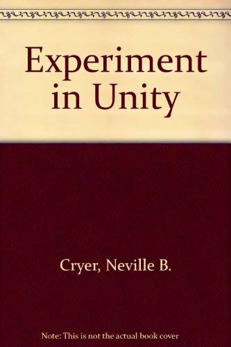 Beispielbild fr Experiment in Unity zum Verkauf von Kennys Bookstore