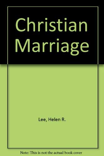 CHRISTIAN MARRIAGE