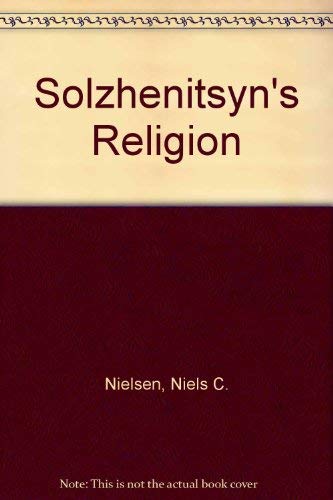 Beispielbild fr Solzhenitsyn's Religion zum Verkauf von G. & J. CHESTERS