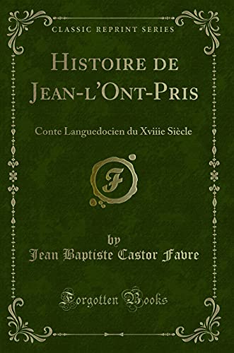 Beispielbild fr Histoire de Jean-l'Ont-Pris zum Verkauf von PBShop.store US