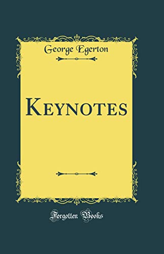 Stock image for Keynotes Classic Reprint for sale by PBShop.store US