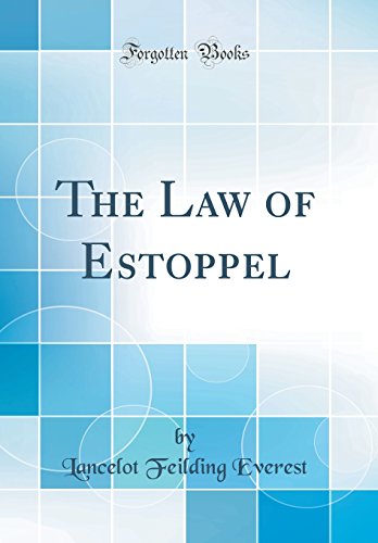Stock image for The Law of Estoppel Classic Reprint for sale by PBShop.store US