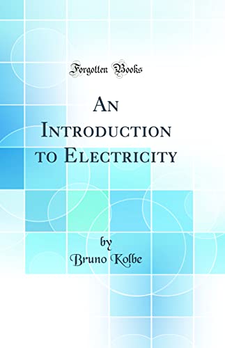 Imagen de archivo de An Introduction to Electricity Classic Reprint a la venta por PBShop.store US