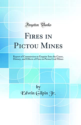 Beispielbild fr Fires in Pictou Mines Report of Commission to Enquire Into the Cause, History, and Effects of Fires in Pictou Coal Mines Classic Reprint zum Verkauf von PBShop.store US