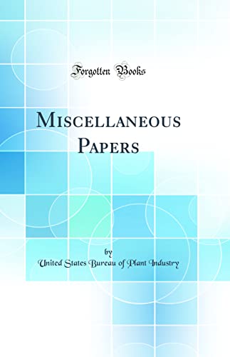 9780266863601: Miscellaneous Papers (Classic Reprint)