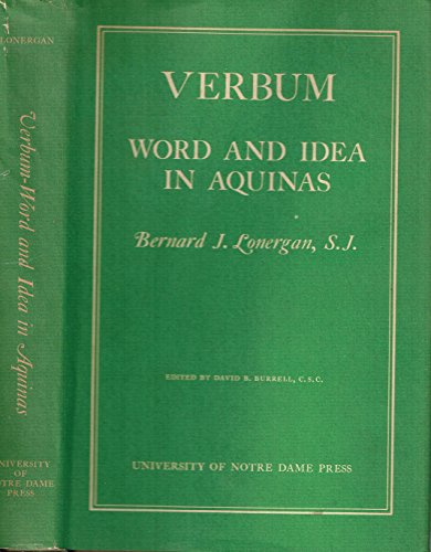 Stock image for Verbum: Word and Idea in Aquinas for sale by Eighth Day Books, LLC