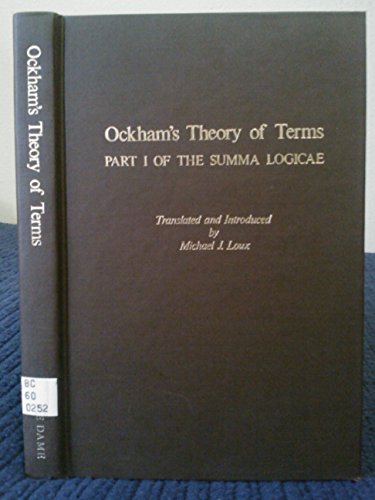 9780268005504: Theory of Terms (Pt. 1) (Summa Logicae)