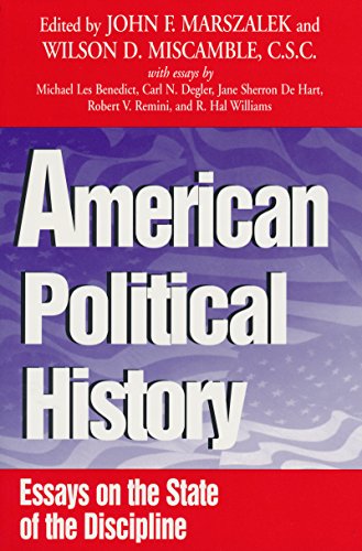 Imagen de archivo de American Political History: Essays on the State of the Discipline a la venta por HPB-Diamond