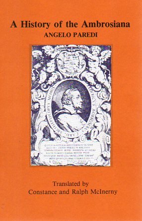 Beispielbild fr A HISTORY OF THE AMBROSIANA zum Verkauf von Karen Wickliff - Books
