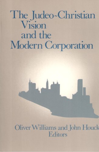 Imagen de archivo de Judeo-Christian Vision and the Modern Business Corporation a la venta por Theoria Books