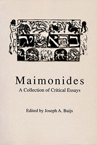 Beispielbild fr Maimonides: A Collection of Critical Essays zum Verkauf von Books From California