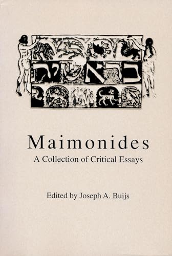 Beispielbild fr Maimonides: A Collection of Critical Essays zum Verkauf von SecondSale