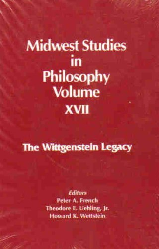 Beispielbild fr Midwest Studies in Philosophy: The Wittgenstein Legacy zum Verkauf von Books From California