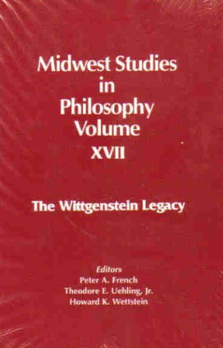 Stock image for Midwest Studies in Philosophy: The Wittgenstein Legacy for sale by Books From California
