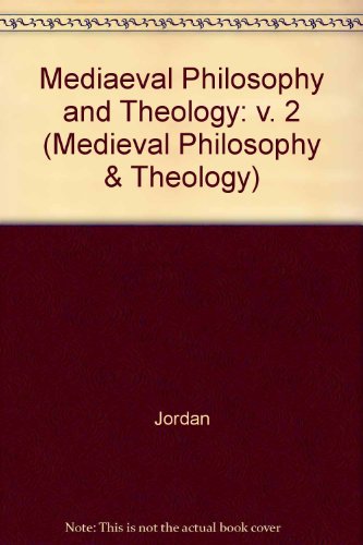 Beispielbild fr Medieval Philosophy and Theology, Vol. 2 (1992) zum Verkauf von Windows Booksellers