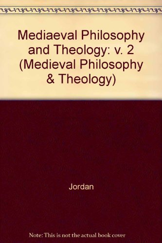 Stock image for Medieval Philosophy and Theology, Vol. 2 (1992) for sale by Windows Booksellers