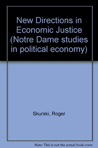 Stock image for New Directions in Economic Justice for sale by Better World Books