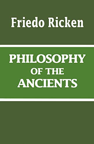 Beispielbild fr Philosophy of the ancients. zum Verkauf von Kloof Booksellers & Scientia Verlag