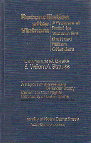 Beispielbild fr Reconciliation after Vietnam : A Program of Relief for Vietnam ERA Draft and Military Offenders zum Verkauf von Better World Books