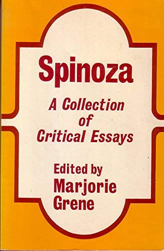 Beispielbild fr Spinoza : A Collection of Critical Essays zum Verkauf von Better World Books