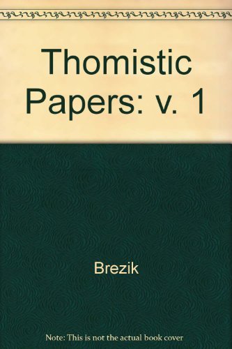 Beispielbild fr Thomistic Papers zum Verkauf von Wonder Book