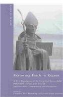 Beispielbild fr Restoring Faith In Reason (ND Faith in Reason) zum Verkauf von Midtown Scholar Bookstore