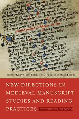 9780268033279: New Directions In Medieval Manuscript Studies And Reading Practices