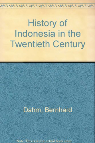 9780269027345: History of Indonesia in the twentieth century;