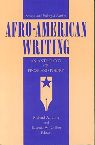 9780271003764: Afro-American Writing - Ppr.: An Anthology of Prose and Poetry