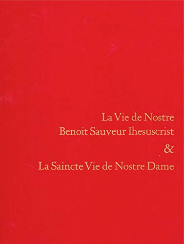 9780271004037: La Vie De Nostre Benoit Sauveur (College Art Association Monograph)