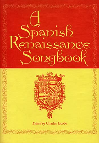 Beispielbild fr A Spanish Renaissance Songbook zum Verkauf von Marbus Farm Books