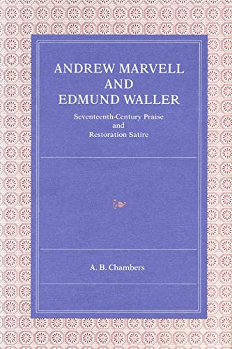 Stock image for Andrew Marvell and Edmund Waller for sale by Second Story Books, ABAA