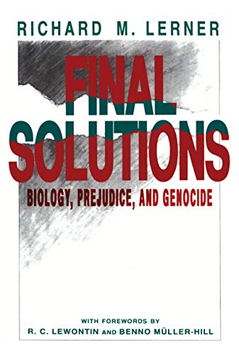 Beispielbild fr Final Solutions: Biology, Prejudice, and Genocide zum Verkauf von Vashon Island Books