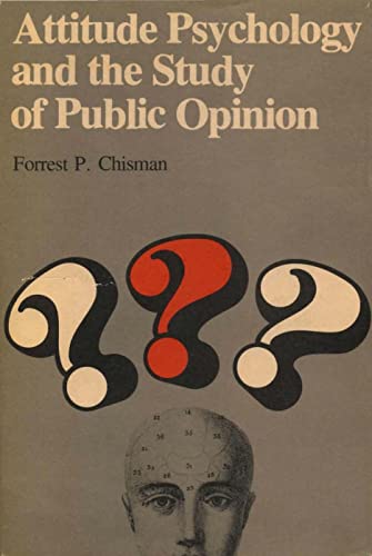 Beispielbild fr Attitude Psychology and the Study of Public Opinion zum Verkauf von Better World Books