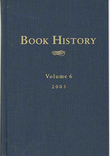 Beispielbild fr Book History: Volume 6 zum Verkauf von Books Tell You Why  -  ABAA/ILAB