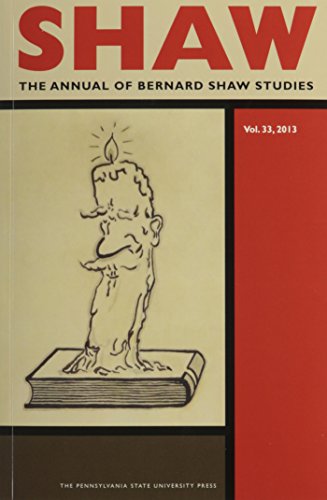 Imagen de archivo de Shaw: The Annual of Bernard Shaw Studies a la venta por Better World Books