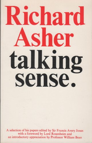 Beispielbild fr Talking Sense - A Selection of His Papers zum Verkauf von BookResQ.