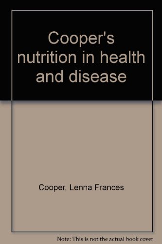 Beispielbild fr Coopers nutrition in health and disease zum Verkauf von Hawking Books