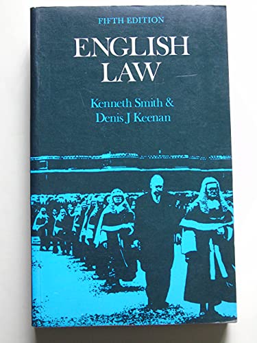 Stock image for English Law for sale by Goldstone Books