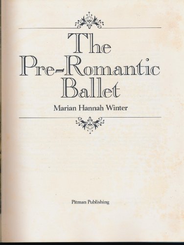 Stock image for Pre-Romantic Ballet for sale by Norbert Kretschmann