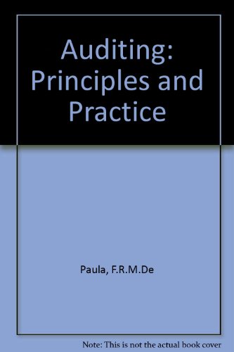9780273004387: Auditing: Principles and Practice