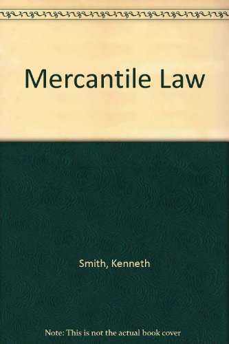 Imagen de archivo de Mercantile Law a la venta por AwesomeBooks